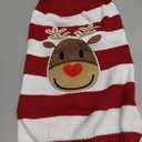 NACOCO Dog Reindeer Sweaters New Year Christmas Pet Clothes for Small Dog and Cat (Red, Large) (Large (Pack of 1))