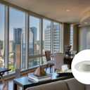 Juno 4-Inch Round Baffle Recessed Lighting Trim, Glare-Reducing Snap-in Trim for Can Lights, Fits IC1, TC1, TC1R Housings, White Finish