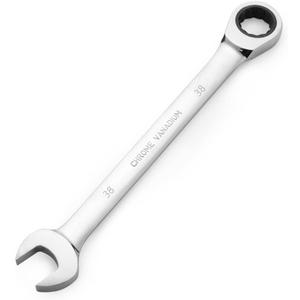 FLZOSPER 38mm Metric Ratchet Wrench,Box End Head 72-Tooth Ratcheting Combination Wrench Spanner