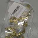 Gosknor 5pcs Bow Shape Cabinets Knobs, Brass Vintage Gold Cabinet Pulls Decorative Bow Dresser Handle for Home Kitchen Dresser Cupboard Wardrobe Drawer Pulls