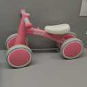 SEREED Baby Balance Bike for 1 Year Old Boys Girls 12-24 Month Toddler Balance Bike, 4 Wheels Toddler First Bike, First Birthday Gifts (Pink New)