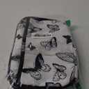 LEDAOU Lunch Bag Kids Insulated Lunch Box Girls Insulated Reusable Lunch Bag for School Picnic Hiking Work (Butterflies White)