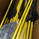 45 inch Electric Fence Posts Step in Fiberglass Insulated Plastic Electric Fence with Post, Electric Fence Stakes for Dogs, 50 Pack