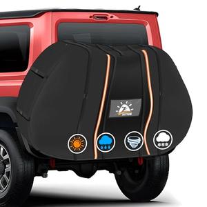 Zettum Bike Cover for Transport 2 Bike - 600D Travel Bike Covers for Bikes on Rear Bike Rack Heavy Duty & Waterproof, Outdoor Full Bicycle Rack Cover for 2 Bikes on Car Hitch Storage, XL