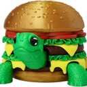 3D Printed Turtle Hamburger Set,3D Printed Animal,Detachable DIY Turtle Hamburger Models Ornament for Easter Basket Stuffers,Office Desktop and Collectible.