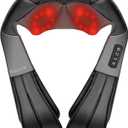 Nekteck Shiatsu Neck Massager with Heat for Pain Relief Deep Tissue, Valentines Day Gifts for Him Her Relaxation Tools, FSA Eligible Back Shoulder Kneading Massage Pillow, HSA Eligible (NOT Cordless)