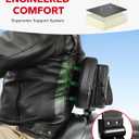 Amazicha Rider Driver Backrest, Detachable Driver Backrest, Adjustable Plug-in Rider Backrest Fit for Harley Davidson Touring Road King Electra Glide Road Glide Street Glide 1997-2024, Gloss Black