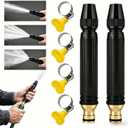 Home High-Pressure Car Washer Gun with Booster Nozzle,High Pressure Hose Nozzle,360 Adjustable Hose Nozzle,for Watering Plants and Vegetables, and Car Washing