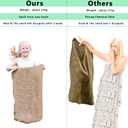 6 Pack Burlap Potato Sack Race Bags, 24"x40" Outdoor Lawn Games for Kids & Adults, Outside Yard Games for Birthday Party, Field Day Family Reunion, Carnival, Easter, Halloween, 4th of July