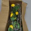 3pcs 27.5inch Artificial Lemons Branches Greenery Stems for Vases Realistic Fruit Bouquet Faux Lemon Tree Branch Fake Lemons for Kitchen Home Wedding Party Spring Summer Decorations DIY Floral Crafts