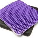 Bulletproof Gel Seat Cushion | Ultra Soft Large Cushion with Cooling Gel Pad & Padded Cover | Orthopedic Cushion for Pressure Relief and Sitting Sores | Seat Cushion for Seniors, Car & Office