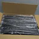 String Light Poles for Outside 4 Pack, 10ft Metal Outdoor String Light Poles for Deck - Ideal for Patio, Garden, Yard, Front Porch Decorations, Black