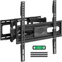 TV Wall Mount for Most 32-65 inch Flat Screen/LED/4K TVs, TV Mount with Swivel and Tilt Articulating Dual Arms, Full Motion Wall Mount up to 16” Stud, Max VESA 400X400mm, up to 99lbs