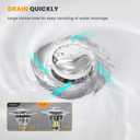 3 x BOTEMY 3 in 1 Bathroom Sink Drain Strainer,Brass Bullet Core Pop Up Sink Stopper with Removable Stainless Steel Drain Basket Hair Catcher,Sink Stopper for 1.02"-0.2" Drain Holes,2 PCS