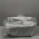 Honeydak 3 Pcs 17.3 Inch Large Metal Iron Hanging Flower Pots Outdoor Rail Planter with Detachable Hooks and Drainage Holes Deck Railing Fence Flower Buckets Plant Holder for Home Window Decor(White)