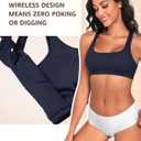 Werkiss Wireless Bralettes Natural Lift Racerback Bras for Women No Underwire Light Support Sports Bra (XL)