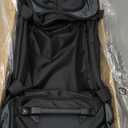 Amazon Basics 35-inch Large Rolling Duffel Bag with Wheels and Handle, Travel Duffle with Durable Ripstop Polyester Material, 2 Layers of Storage Space, Multiple Interior and Exterior Pockets, Black