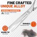 High-end Professional Hair Thinning Scissors Hair Cutting Teeth Shears Barber Hairdressing Texturizing Scissor Extremely Very Sharp 6.25 Inch Stainless Steel Alloy For Men,Women,Salon & Home