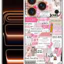 Bible Verses Christian Jesus Quotes Collage Pattern Phone Cover,Trendy Soft TPU Protective Case for iPhone 17 Pro,#6