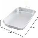 Winco 17 3/4" 17.9 x Aluminum Bake Pan with Handle