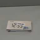 Peakeep Small Digital Alarm Clock Plug in for Bedrooms Bedside, Tiny Electric Clock Large Big Numbers Display Battery Backup for Desk Table, 6 Dimmers, 5 Adjustable Alarm Volume (White)