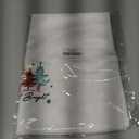 Winter Christmas Tree Kitchen Towels, Rustic Xmas Tree Dish Tea Towels for Kitchen Decor, Winter Holiday Farmhouse Christmas Hand Towel for Bathroom Decor, 16x24 Inches