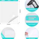 Sticky Easel Pad, 25 in x 30 in,Flip Chart Paper,Sticky Chart Paper for Teachers, Large Self-Stick Easel Paper,Super Sticky & Bleed-Resistant,30 Sheets/Pad,2 Pads