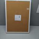 MaxGear 2 Pack Double-Sided Cork & Linen Board for Wall, 23" x 17" Large Bulletin Boards with White Wood Frame, PinBoards for Girls Room, Office, Bedroom, Kids Room, Classroom