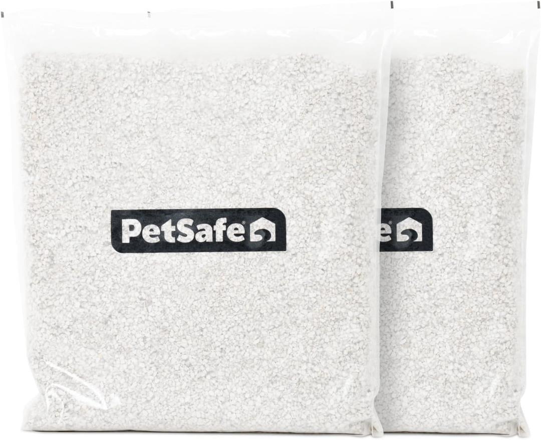 PetSafe ScoopFree Premium Natural Cat Litter - Eco-Friendly Long-Lasting Litter - High Absorbency & Low-Tracking Design - Non-Clumping Pebbles - 4.2 lb Bag - 2 Pack