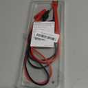 14 Gauge 2pcs 3.3 Ft Stackable 4MM Banana Plug to Alligator Clips UL3135, Heavy Duty Silicone Test Leads Set Jumper Wires Kit for Testing - EDGELEC