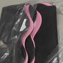 ZWFCGMMBC 32.4in Scalloped Mahjong Mat，Anti Slip Noise Reduction Mahjong Accessorie Mahjong Table Mat，Comes with 4 Dice and 1 Mahjong Mat Storage Bag,4 Mahjong Shuffle Cards (Pink)