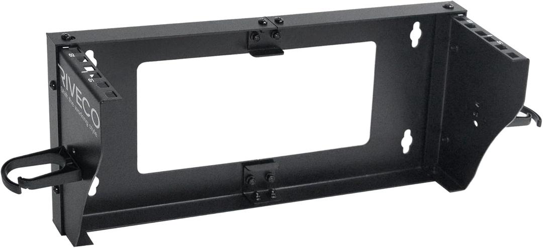 RIVECO 2U Wall Mount Rack for Network Reinforced Heavy Load 66LBS Small Server Racks Vertical & Horizontal Mounting for 19 inches IT & Studio Equipment.