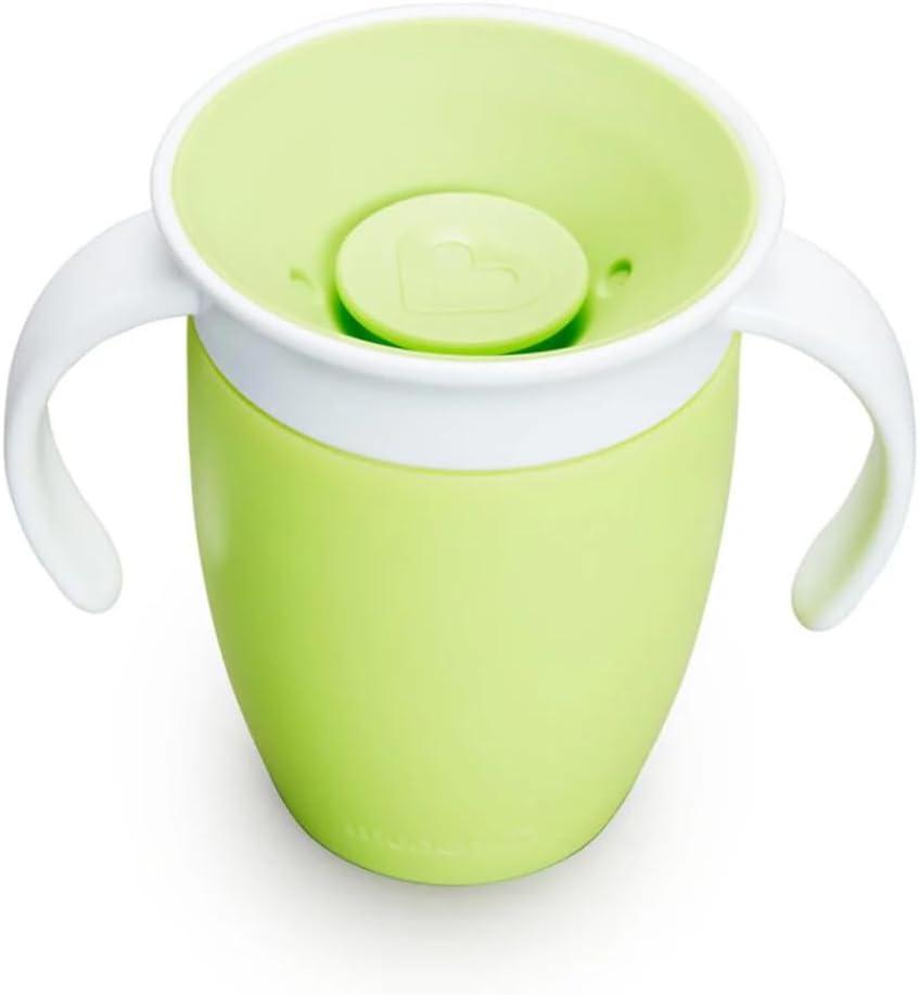 Munchkin Miracle 360 Cups for Toddlers sippy cups, toddler cups spill proof with Dentist Recommended Spoutless Design, BPA-Free Kids Cups, Easy to Clean, 7 oz, (Lime) Munchkin Miracle 360 Cups for Toddlers sippy cups, toddler cups spill proof with Dentist Recommended Spoutless Design, BPA-Free Kids Cups, Easy to Clean, 7 oz, (Lime)