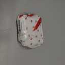 senbowe Large Quilted Makeup Bag, Cotton Floral Cosmetic Bag for Women, Cute Coquette Aesthetic Makeup Bag Toiletry Bag, Travel Make Up Organizer Bag with Zipper and Ribbon (Red Cherry)