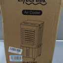 Lifecreek Portable Air Conditioner, 3-IN-1 Evaporative Air Cooler w/3.2Gal Tank, 4 Modes & 3 Speeds, 12H Timer, 6 Ice Packs, Remote Control, Windowless Swamp Cooler for Bedroom,Home-White