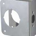 Door Guard Reinforcer 1-3/8-Inch Thick by 2-3/8-Inch Backset 2-1/8-Inch Bore with Bronze Color
