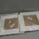upsimples 12x12 Picture Frame, Display Pictures 8x8 with Mat or 12 x 12 Without, Wall Hanging Square Frames, White, 2 Pack