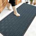 OLANLY Front Door Mat Outside Entrance 59x23, Heavy-Duty Rubber Doormat