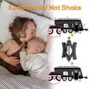 Camper Wheel Chock Stabilizer 2 Sets, Double Speed Heavy Duty Truck RV Tire Scissor Locking X Chock, Camper Accessories for Travel Trailers Tire Chalks, Anti Rust Coating, Fit for 3.5 to 12