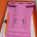 Premium Back Stretcher for Lower Back Pain Relief  4-Level Adjustable Lumbar Support Board with Soft EVA Massage Strip  Durable & Portable Back Cracker to Release Tension and Reset Your Day (Pink)