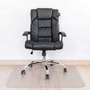 Kuyal Clear Chair Mat, Hard Floor Use, 48" X 53" Transparent Office Home Floor Protector mat Chairmats (48" X 53" Rectangle)