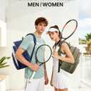 Sucipi Tennis Bag for Women and Men, Water-Resistant and Machine Washable Tennis Racket Backpack, Lightweight Sports Bag for Pickleball, Badminton, Blue