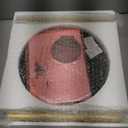 Drink Table, Small Pedestal Side Table with Wooden Carved Top for Living Room, Bedroom, Small Space, Gold and Black