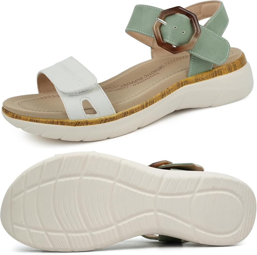 ORTOREX Women Orthotic Arch Support Sandals Comfortable Walking Sandals