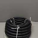 Continental Premium Garden Black Heavy Duty Cold Water Garden Hose, 5/8in Inside Diameter x 50ft Length, Male x Female Garden Hose Thread