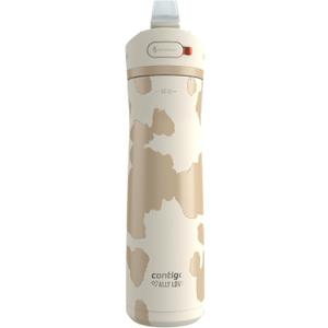 Contigo x Ally Love Stainless Steel Vacuum-Insulated Water Bottle with AUTOSPOUT Easy-Clean Lid Leak-proof Drinking Keeps drinks cold for 24 hours BPA-Free 24oz. Ashland Chill 2.0 Oatmilk