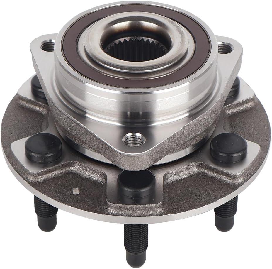 Autoround 512593 Front or Rear Wheel Hub and Bearing Assembly Compatible with Chevy Traverse 2018-2022, GMC Acadia 2017-2022, Buick Enclave 18-22, Cadillac XT5 17-22/ XT6 20-22, 6-Lugs w/ABS