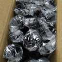 Extra Long Curtain Rods for Windows 120 to 240 Inches, Adjustable 1 Inch Black Curtain Rod for Outdoor Indoor, Modern Heavy Duty Drapery Rod, Room Divider 200 Inch Rods, All Metal, Easy Install