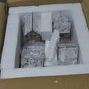 4 Pack Christmas Stocking Holders for Mantle, Wood Room Hangers With Lights, House Xmas Hanging Hooks for Fireplace Tables, Weighted Hook Christmas Decorations