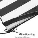 Black and White Striped Throw Pillow Cover Queen Size Black White Stripes Pillowcases Protector Stripe Lumbar Pillow Case Decorative Standard Pillow Cases with Zipper Cushion Covers for Couch, 20 * 43